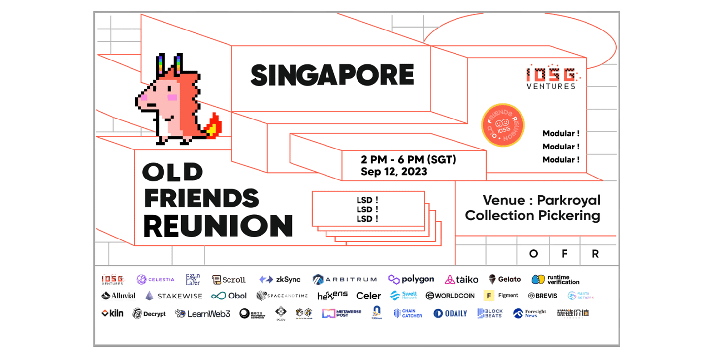 Cover Image for IOSG Old Friends Reunion in Singapore - LSD & ZK Modular