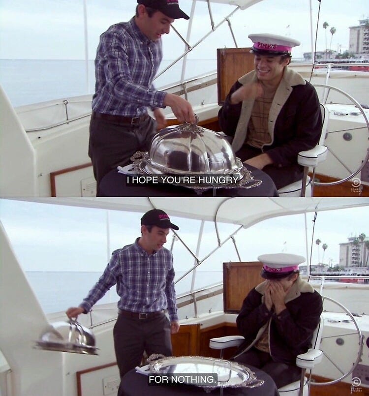 Nathan For You I hope you're hungry for nothing | Poster