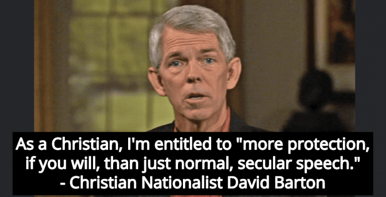 Christian Nationalist Claims Constitution Gives Christians More Protection Than Atheists ...