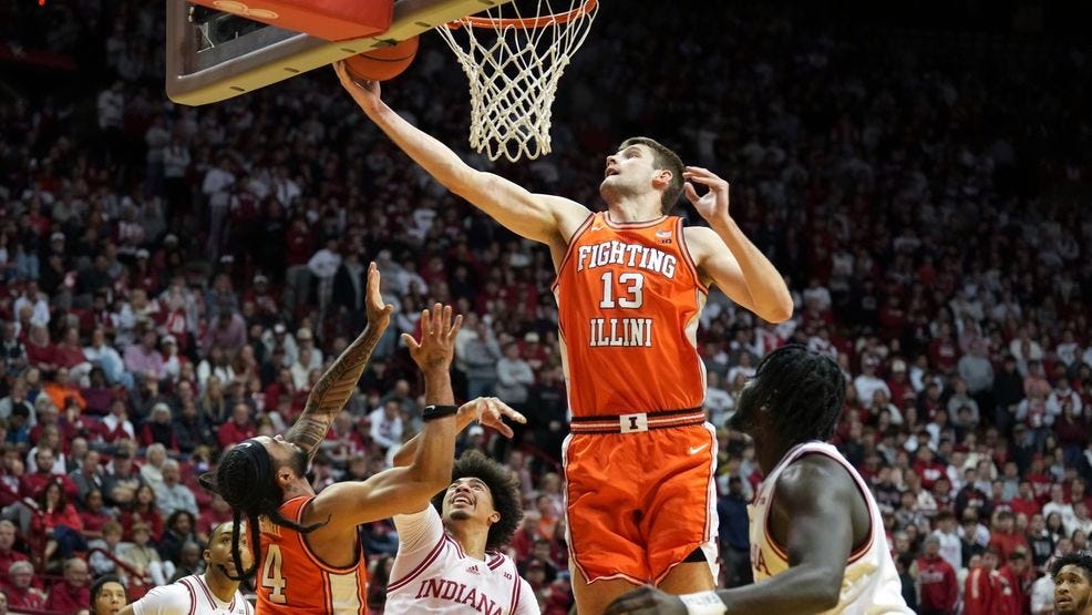 No. 19 Illinois routs Indiana 94-69