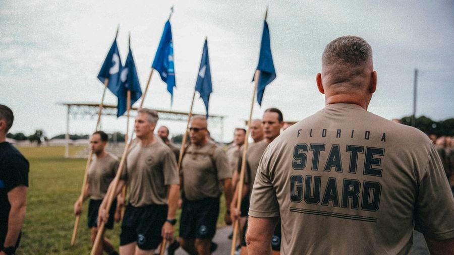 Florida State Guard members train in this image from the website of Florida Gov. Ron DeSantis.