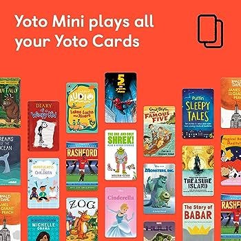 Amazon.com: Yoto Mini + Make Your Own Card – Kids Screen-Free Bluetooth  Audio Player, All-in-1 Travel Device Plays Stories Music Podcast Radio  White Noise Ok-to-wake Alarm Clock, Use as Speaker or with