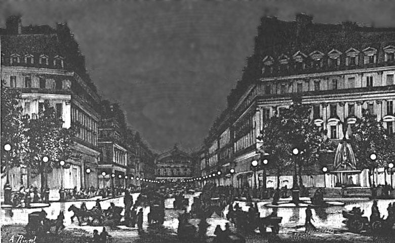 May be a black-and-white image of street