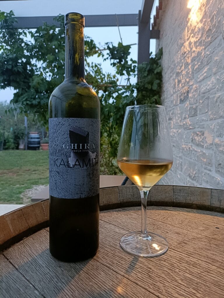 Ghira wine at sunset