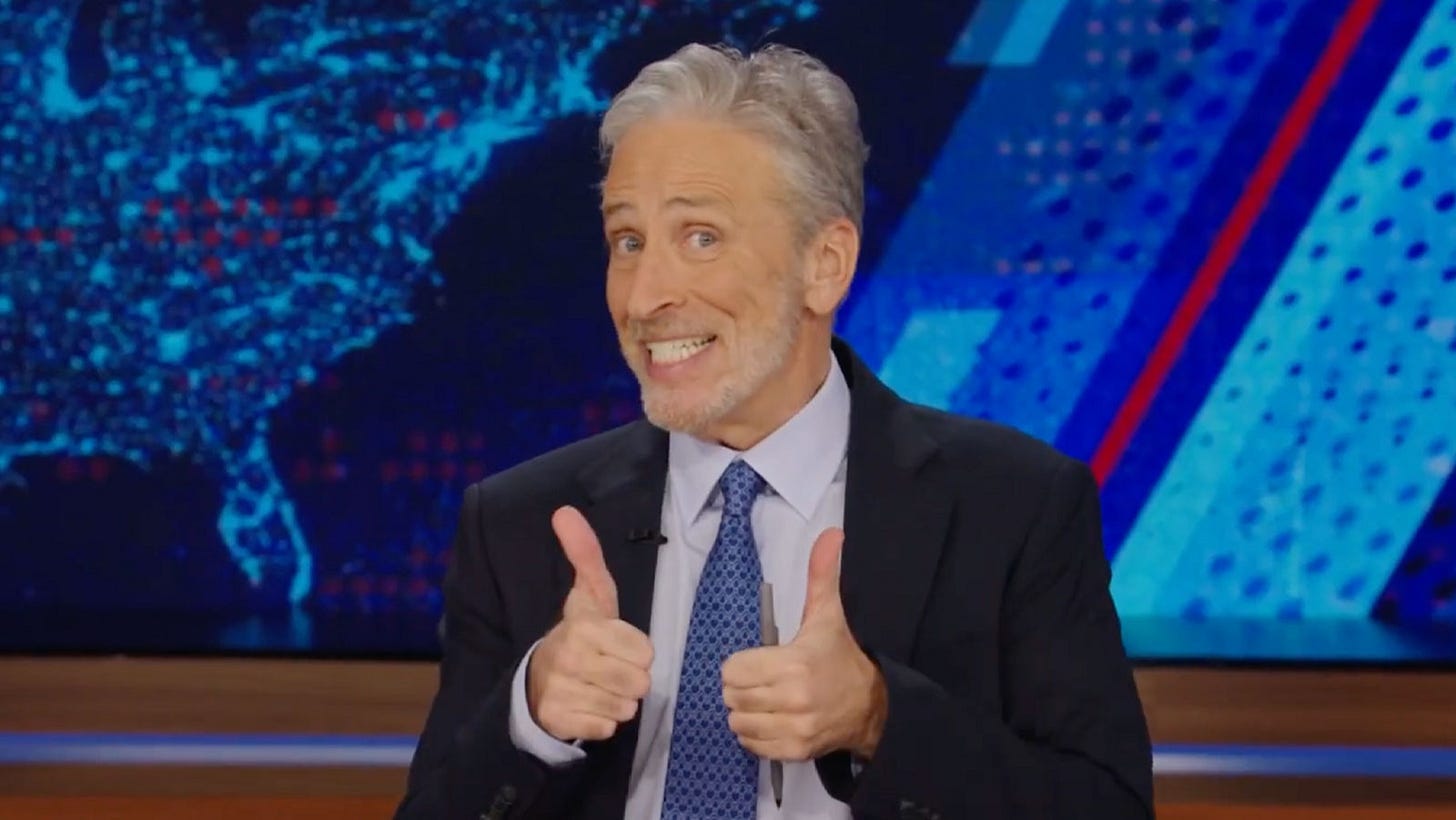 Jon Stewart Feels “Reinvigorated” By His Return To 'The Daily Show'