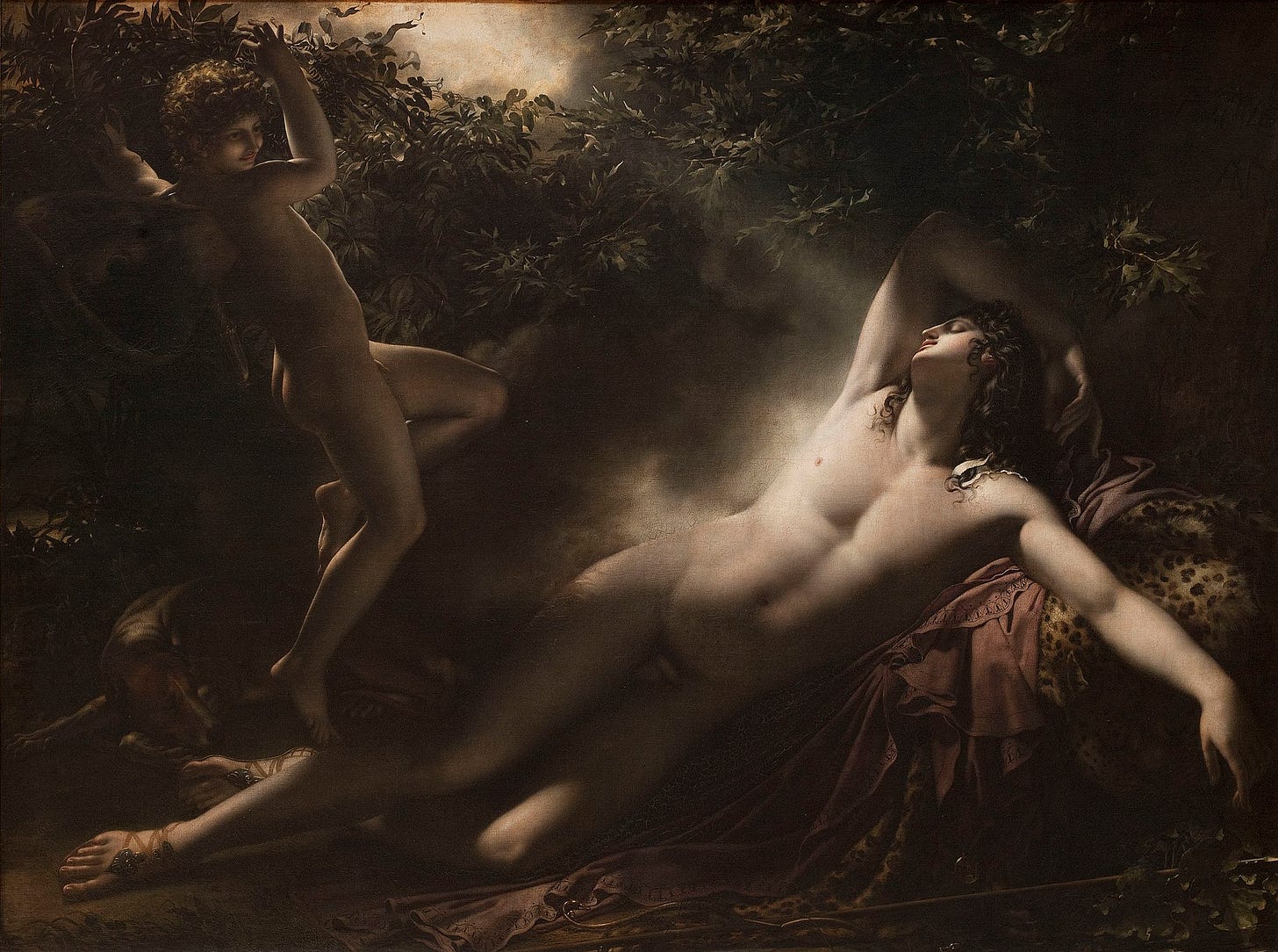 The Sleep of Endymion [Anne-Louis Girodet de Roussy-Trioson] | Sartle -  Rogue Art History