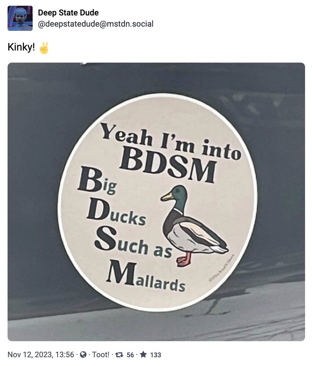 Yeah I'm into BDSM
