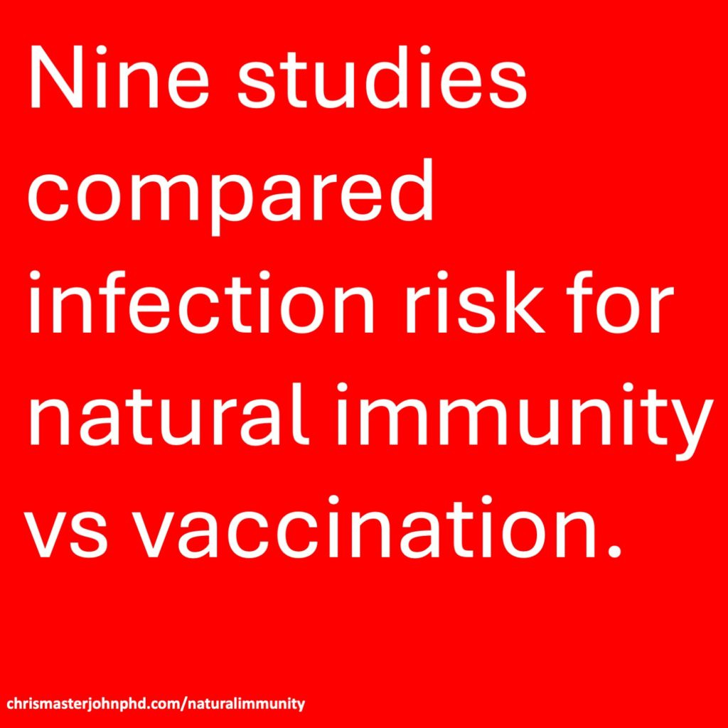 Natural Infection vs. Vaccination