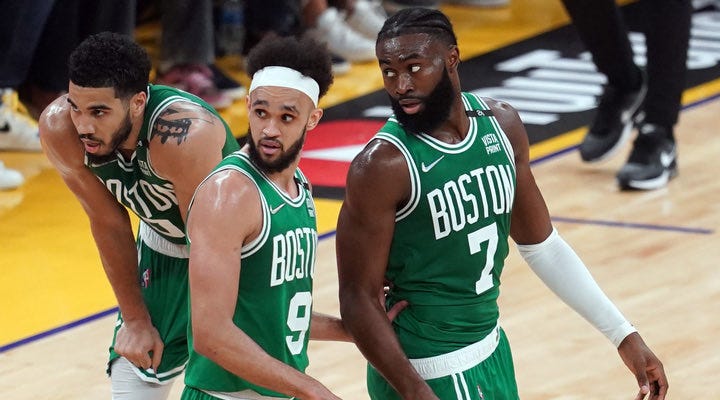 JT Muse on X: "Celtics trio tonight: Tatum: Brown: White: 36 PTS 27 PTS 20  PTS 8 REB 5 REB 11 ASTS 4 AST 4 AST 7 REBS 2 3PM 4 3PM 5 3PM 🔥 🔥 🔥 🔥  https://t.co/V59hVfokPq" / X
