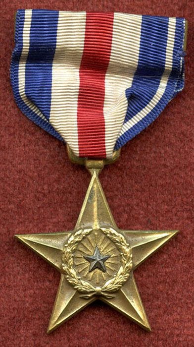 WWII US Army Silver Star Medal | Army medals, The silver star, Bronze stars