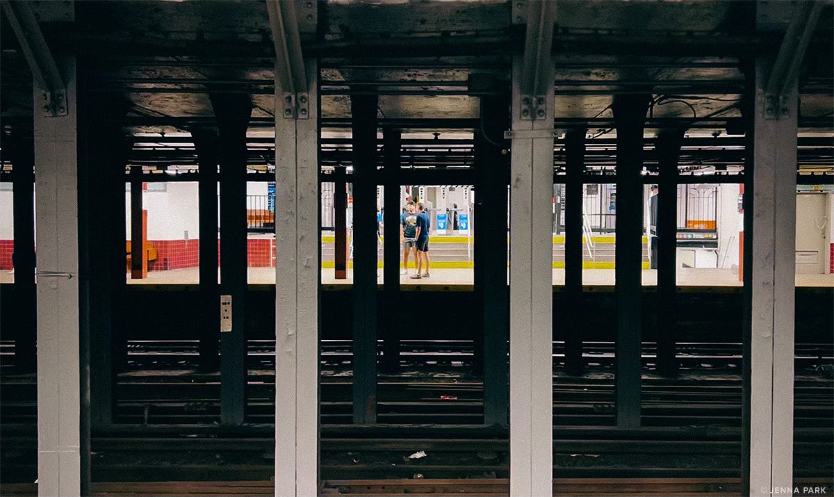 NYC subway platform