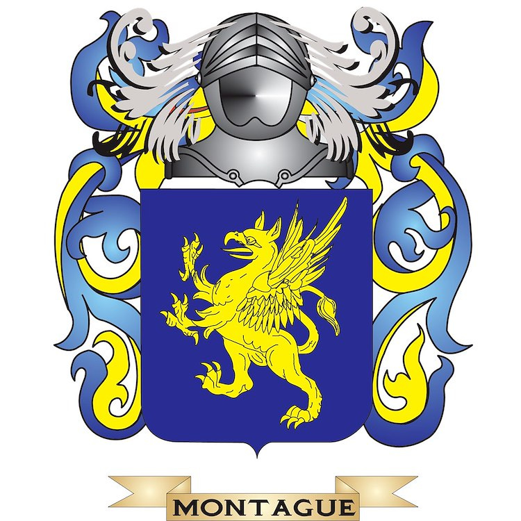 Montague Coat of Arms - Family Crest 2.25 Button