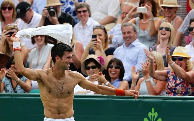 novak djokovic relaxing himself from titles 2016