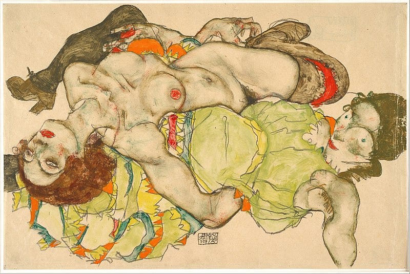 File:Egon Schiele - Female Lovers, 1915 - Google Art Project.jpg