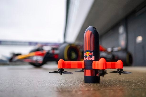F1 Drone Chase Footage: The World's Fastest Camera Drone - DRONELIFE
