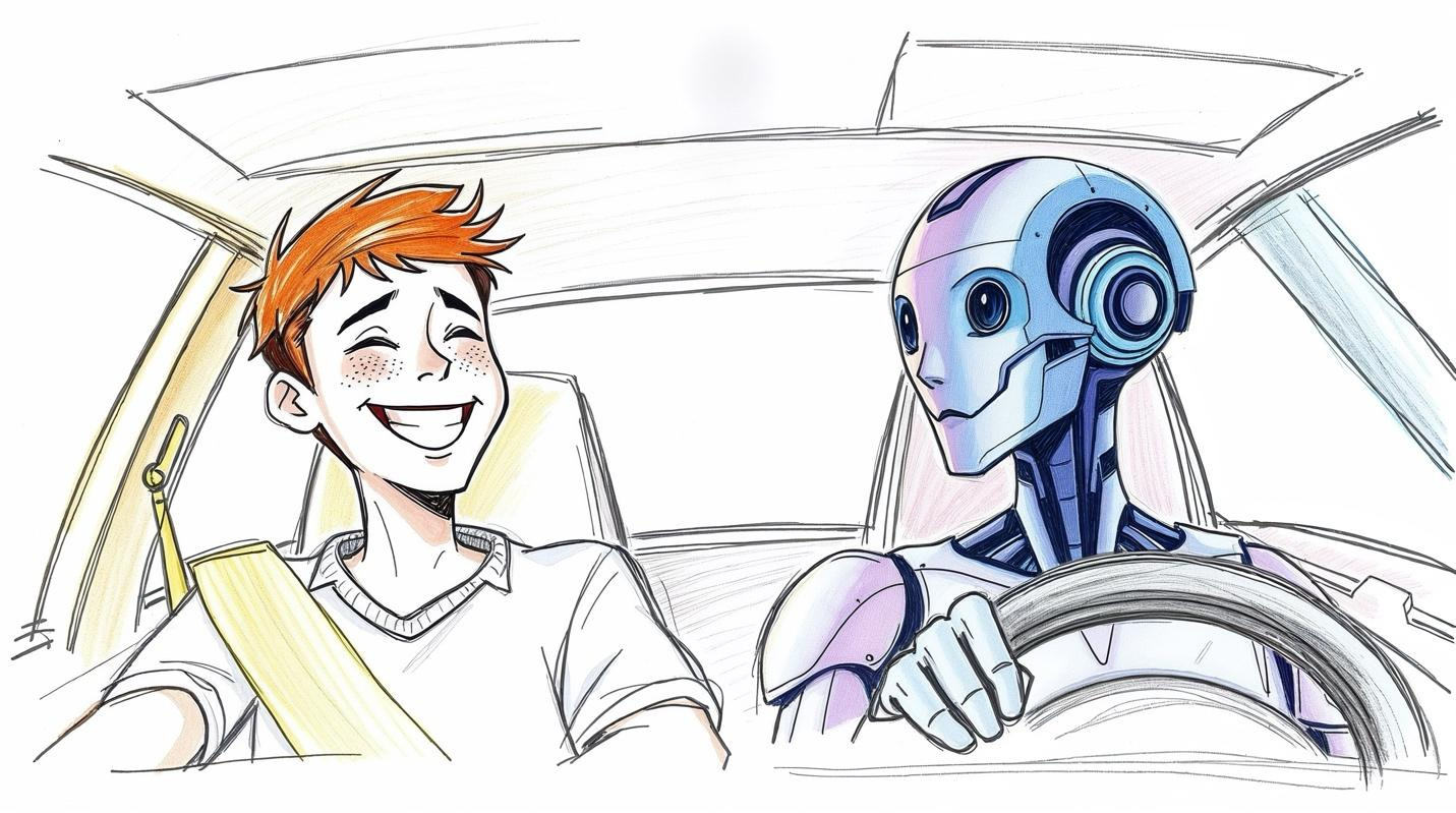 A cartoon of a child and a robot

AI-generated content may be incorrect.