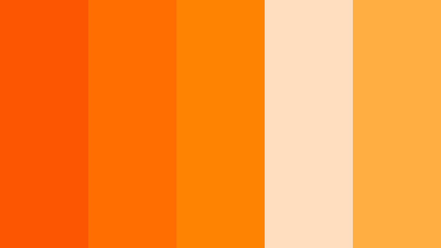 Happy Orange Color Palette Color Scheme » Monochromatic » SchemeColor.com