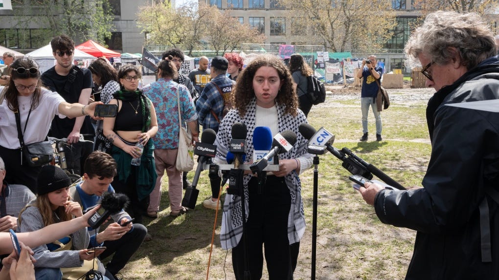 No deal reached after McGill encampment protesters, administration meet |  CTV News