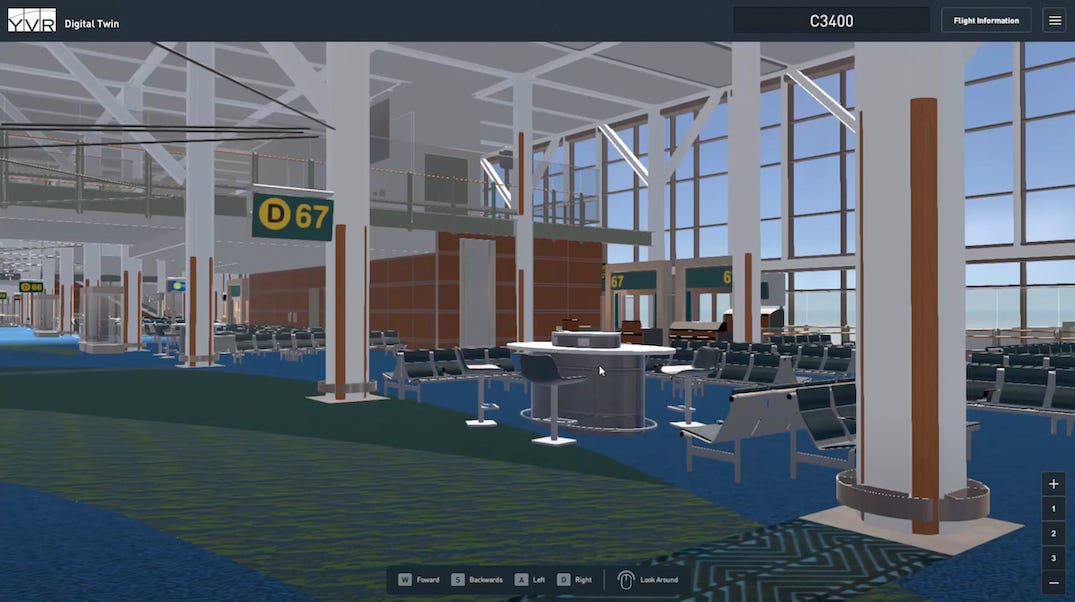 Vancouver International Airport creates "digital twin" of itself with video game platform | Urbanized Vancouver International Airport creates "digital twin" of itself with video game platform | Urbanized