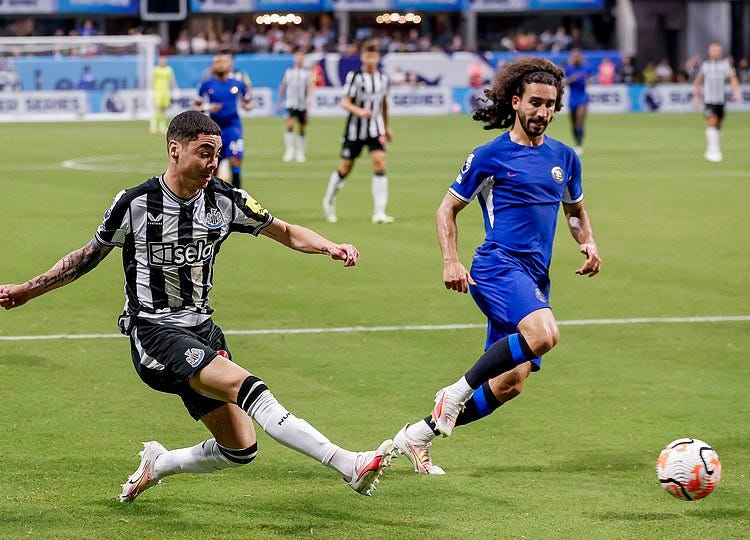 Newcastle 1-1 Chelsea RECAP: Miguel Almiron equalises right on the stroke  of half-time to cancel out Nicolas Jackson's opener | Daily Mail Online