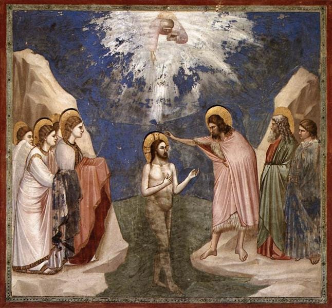 The Baptism of Christ, c.1305 - Giotto - WikiArt.org