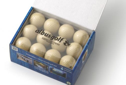 balle de golf biodégradable écobioball de albusgolf balle de golf biodégradable écobioball de albusgolf
