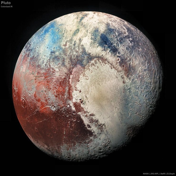 Newest & clearest photo of Pluto via @cosmosup