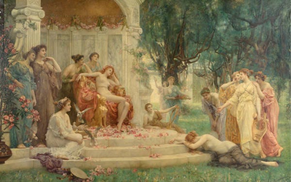 Psyche before the Throne of Venus” by Henrietta Rae (1859–1928)