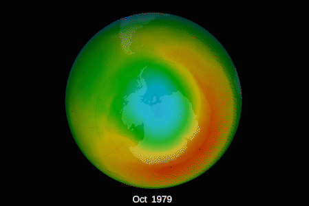 Evolución capa de ozono