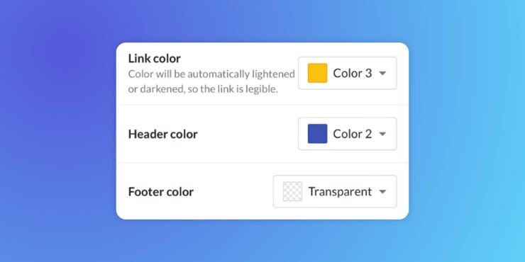 Customize the colors of your website