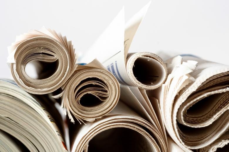 Rolled up Newspapers - Free Stock Photo by 2happy on Stockvault.net