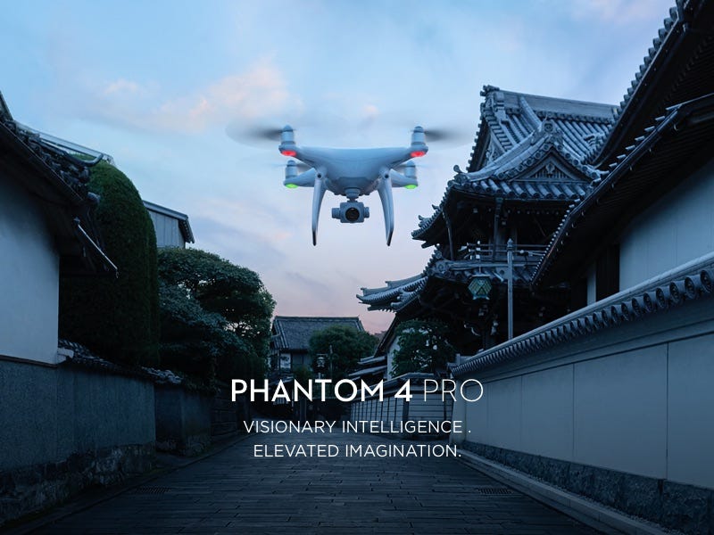 dji phantom pro drone flying