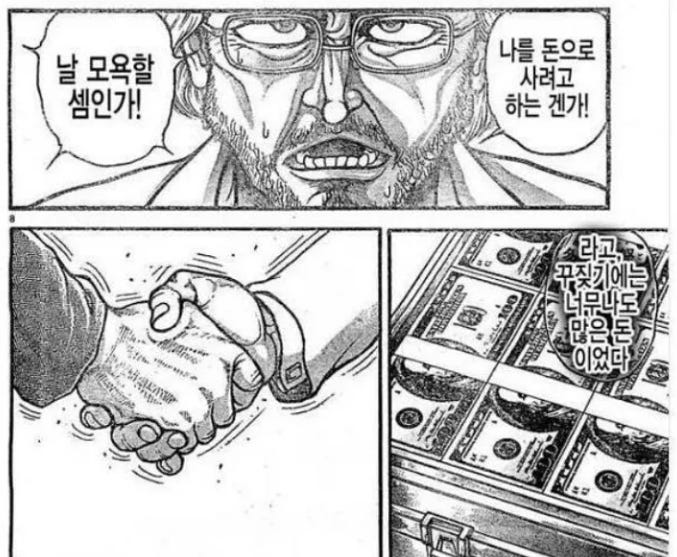 나의 평생 살 집을 돈으로 사려고 하는 겐가! 라고 꾸짖기에는 너무나도 많은 돈이었다...