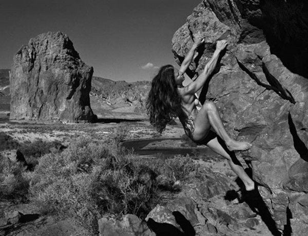 Image result for rock climbing naked