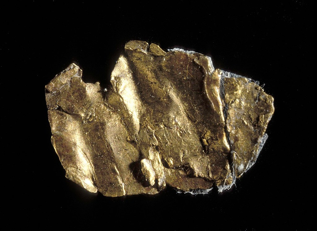 Gold nugget discovered in 1848 at Sutters Mill in California
