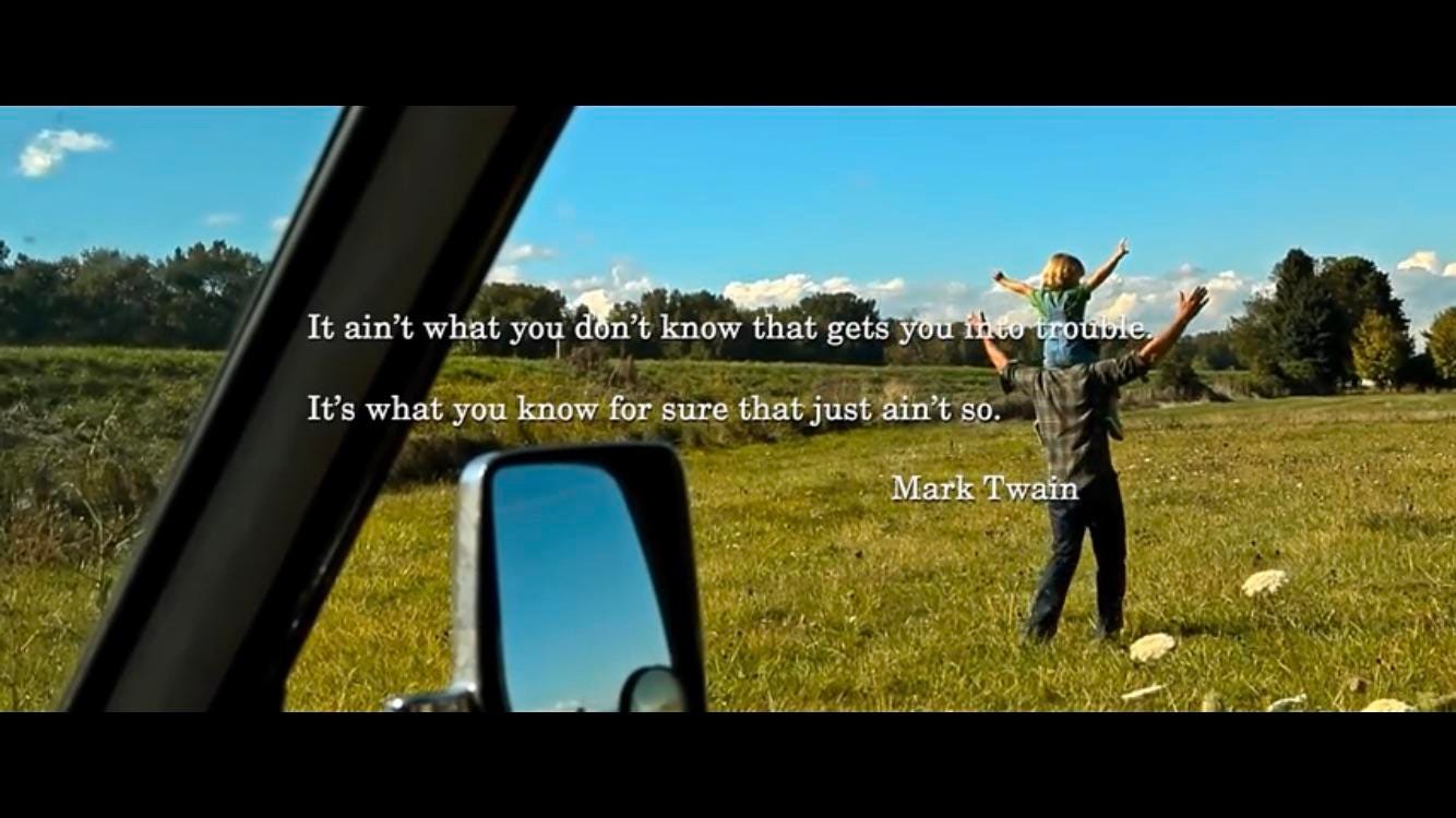 In The Big Short, this quote is attributed to Mark Twain, however there is  no documentation that he said it. This is done to show that people will  make things up and