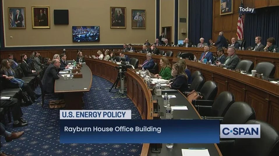 A contentious confrontation on US Energy Policy in the House of Representatives hearing on the merits of the Biden administration's LNG pause.
