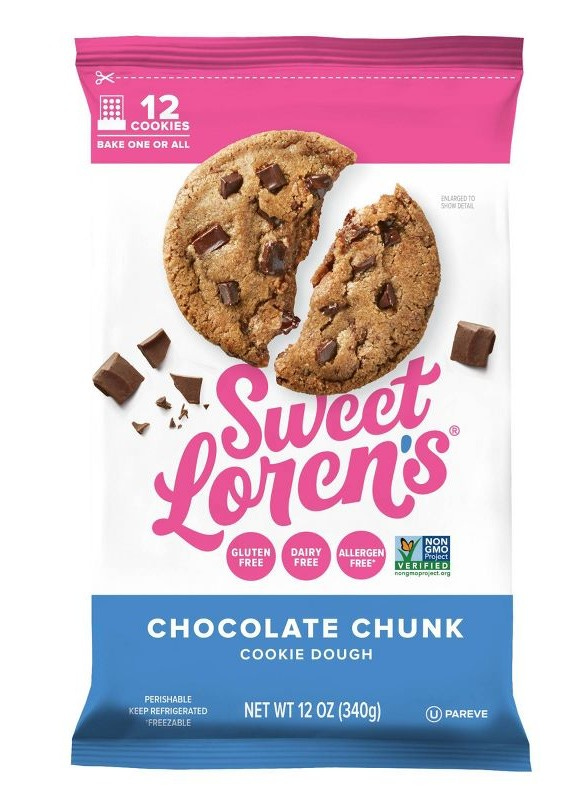 Sweet Loren&#39;s Gluten Free Vegan Chocolate Chunk Cookie Dough - 12oz/12ct, 1 of 16