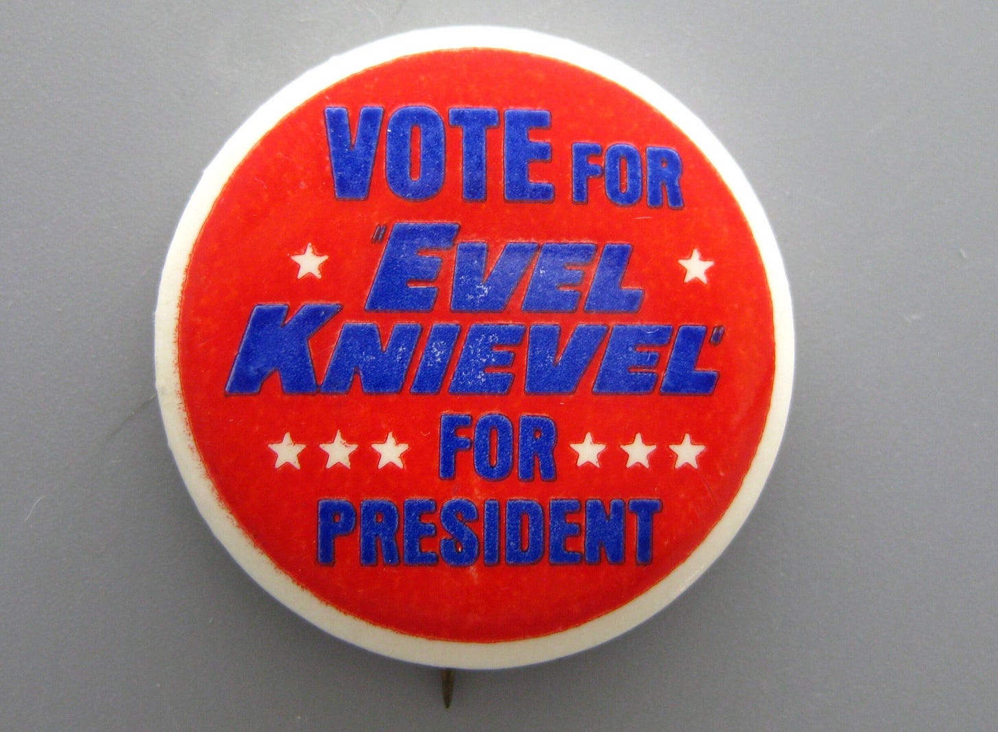 Vintage 70s Vote Evel Knievel for President Pin Button Pinback - Etsy