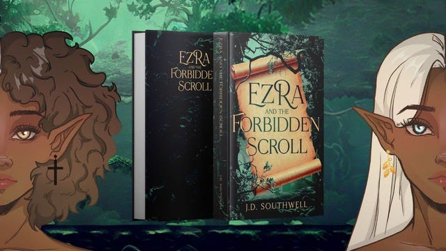 Kickstarter image for Ezra and the Forbidden Scroll