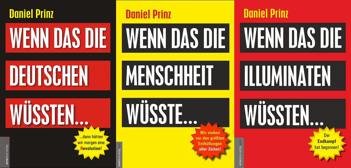 Daniel Prinz Bücher - Wenn das die Deutschen wüssten, Wenn das die Menschheit wüsste und Wenn das die Illuminaten wüssten