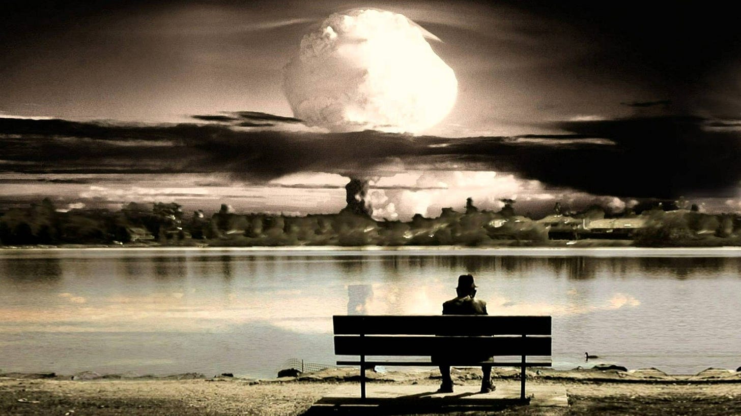 4587361 city, bombs, apocalyptic, digital art, cityscape, ruin, explosion, atomic  bomb, nuclear, selective coloring - Rare Gallery HD Wallpapers