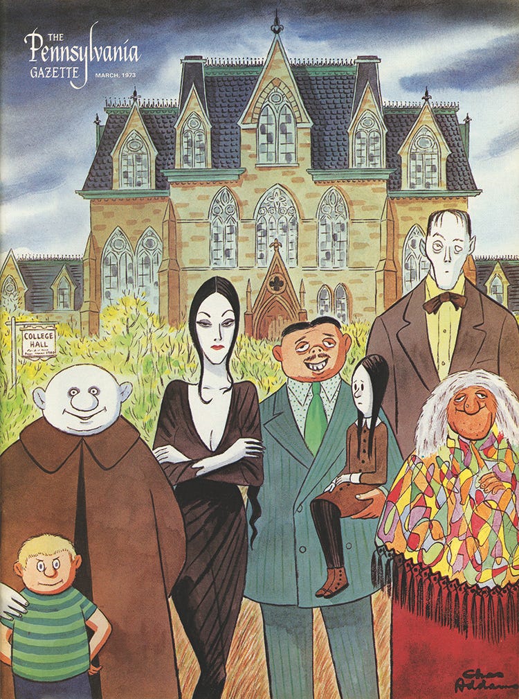 Charles Addams: The Addams Family's Ties to Penn | University of  Pennsylvania Almanac