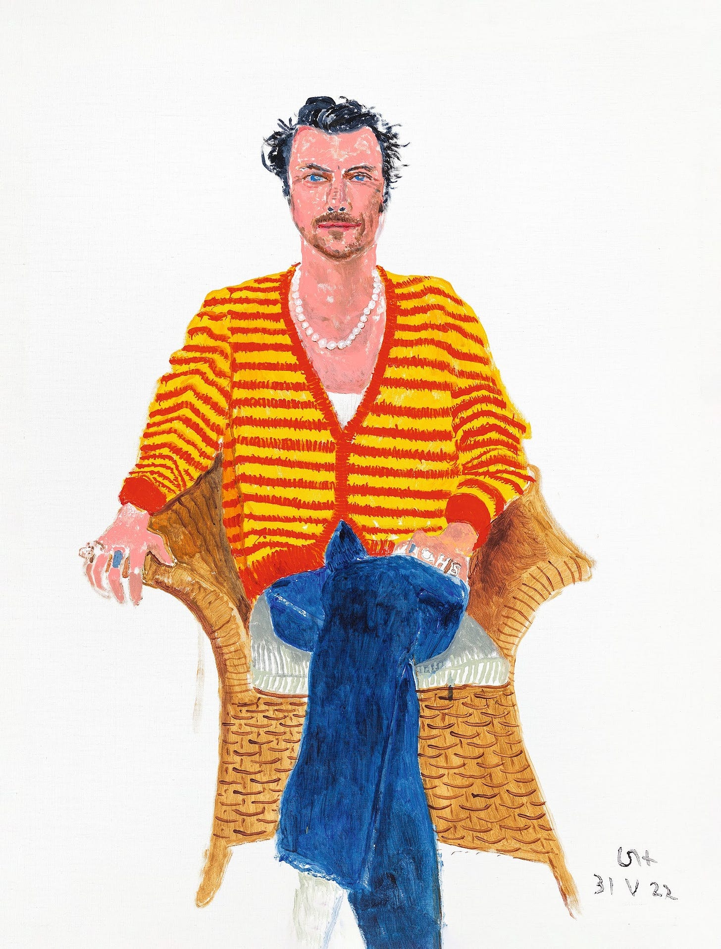 When Harry Styles Met David Hockney: An Exclusive First Look at a Special  New Portrait | Vogue