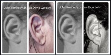 John Kennedy Jr's ears vs David Quigley and John John