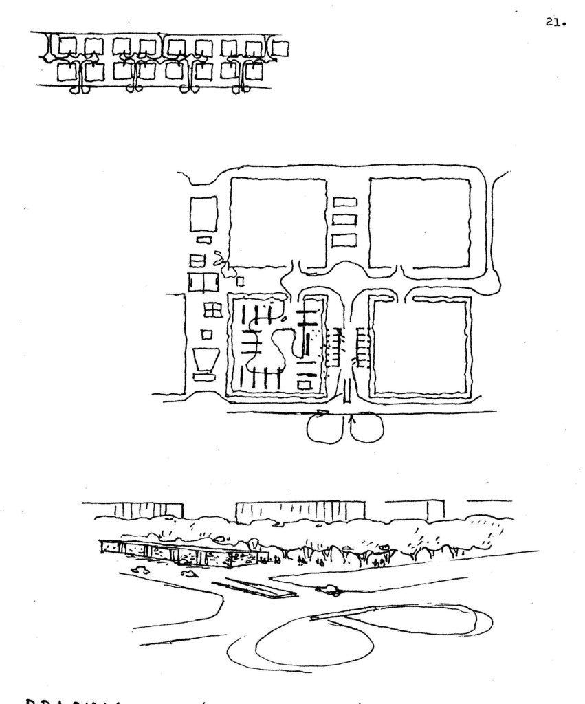 Desenho das superquadras de Brasília
