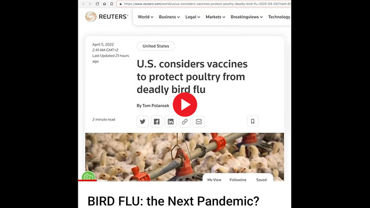 Bill Gates bird flu created in labs in Ukraine