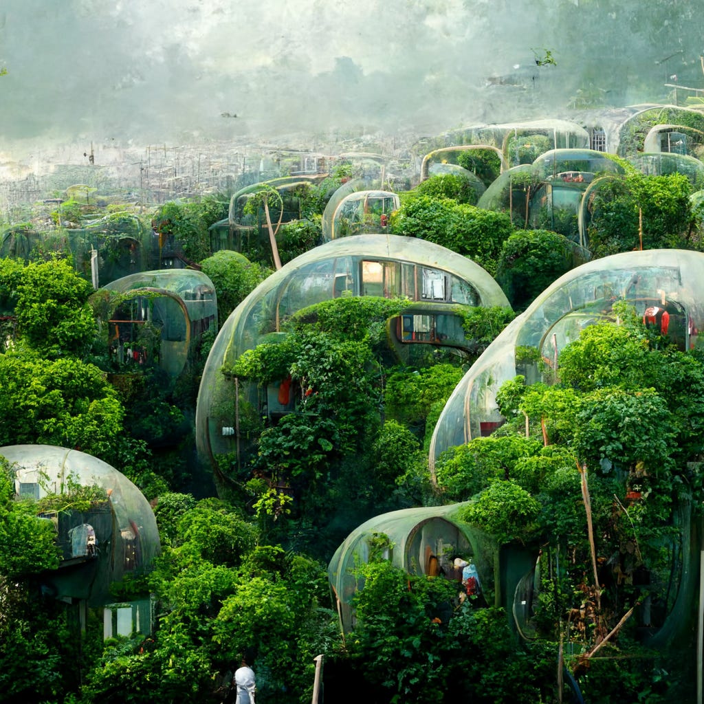  People living in a huge round ecosystem with greenery | Melvin Raj