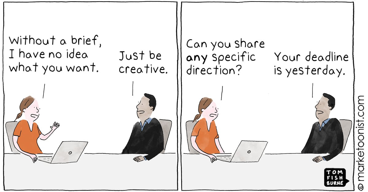 How we Brief cartoon