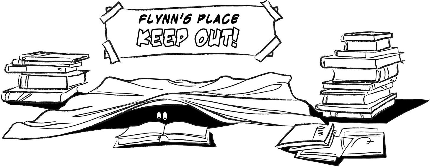 Flynn's secret reading cave